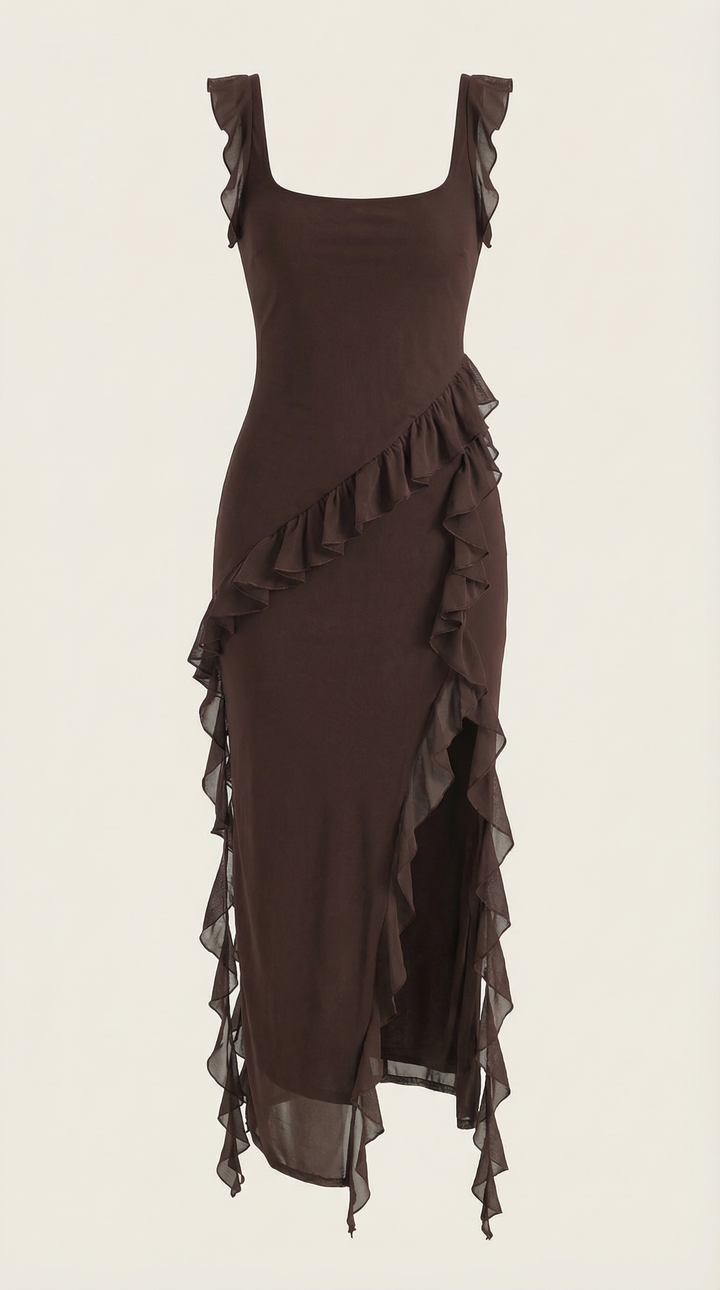 Maxi Vestido con Volantes Susan