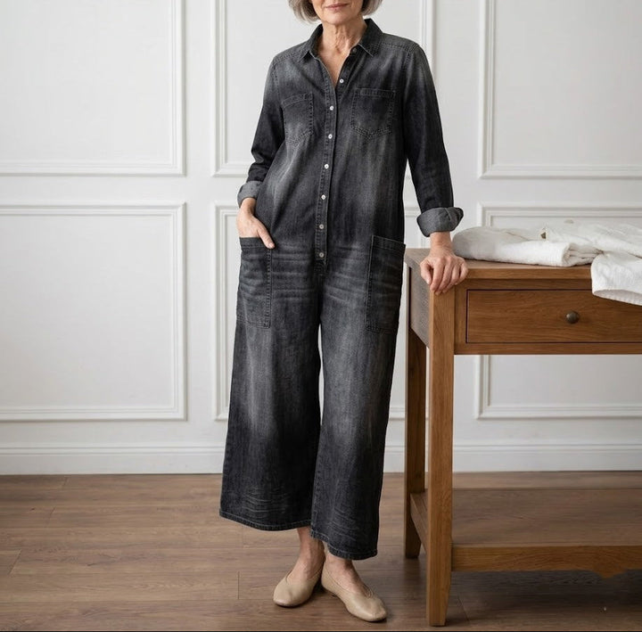 Diana | Mono denim con botones