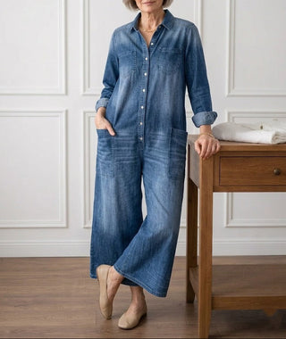 Diana | Mono denim con botones